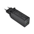 PD charger 30W Type C and USB with QC 3.0 mobile phone fast charger 36W  interchangeable AU UK EU US 9v 6.5v 12v 20v with FCC CE